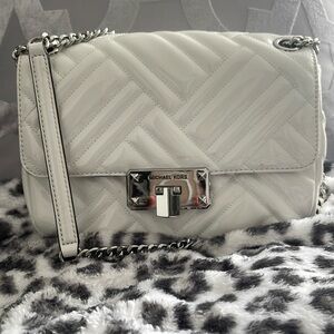 Michael Kors Patent Leather Bag - White